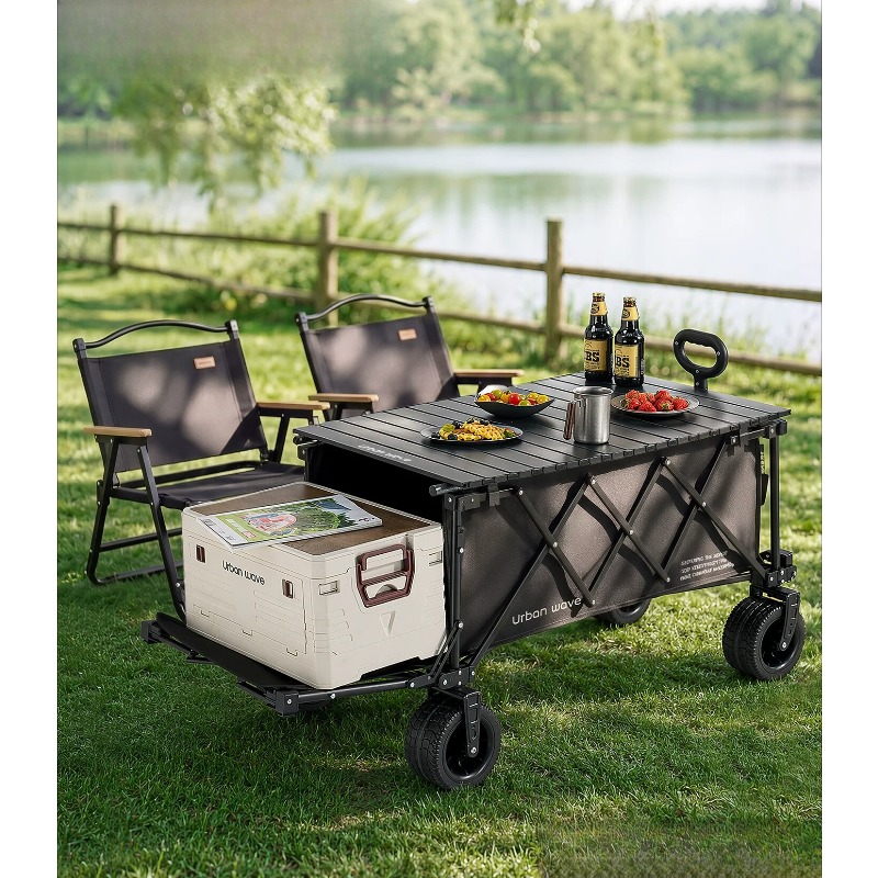 Outdoor Furniture Metal - Carrito de Camping Plegable, Carro Plegable