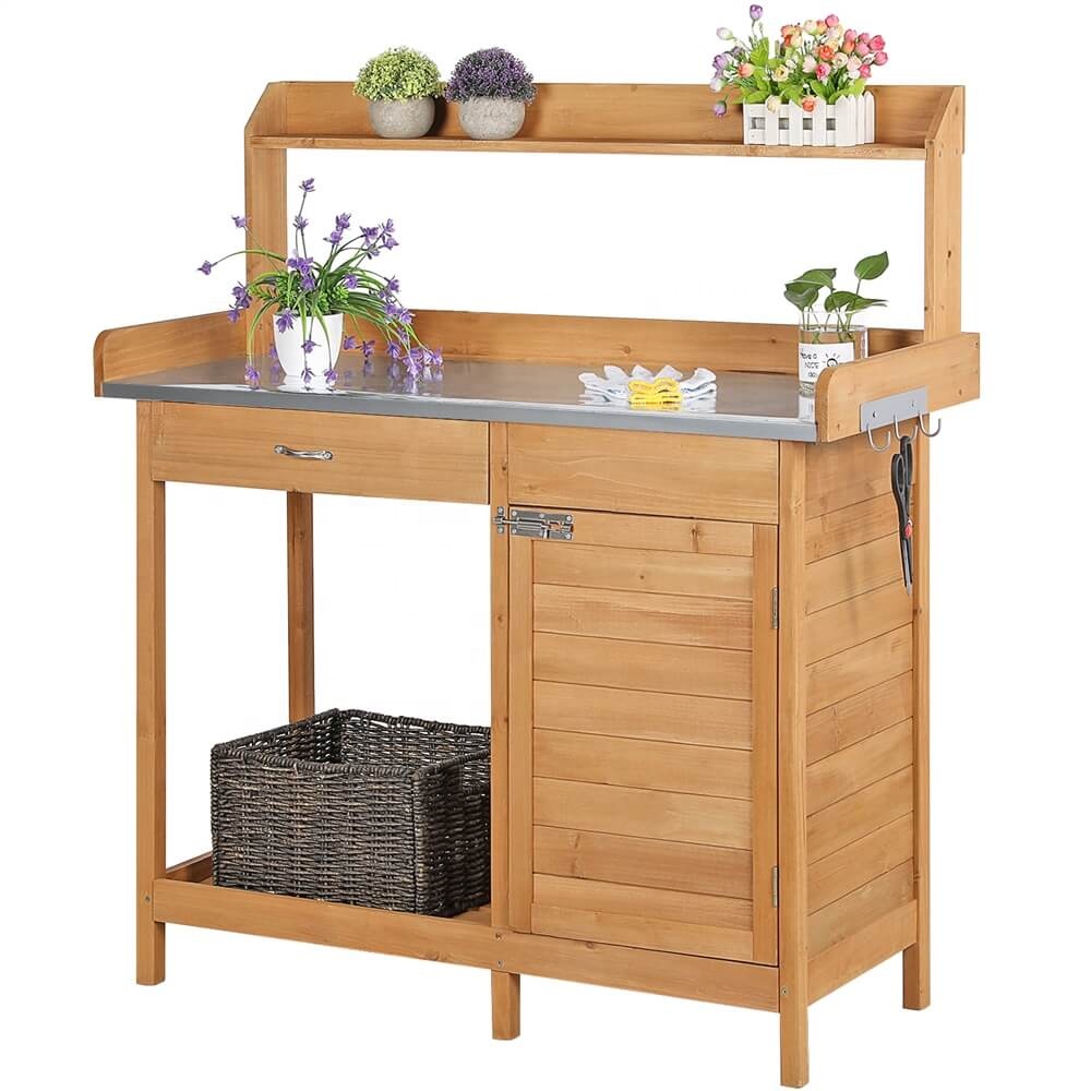 Mesa de trabajo de madera maci - Outdoor Furniture Wood reseña y precio