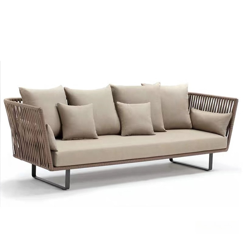 Juego de sofás de mimbre para  - Outdoor Furniture Metal Chairs reseña y precio