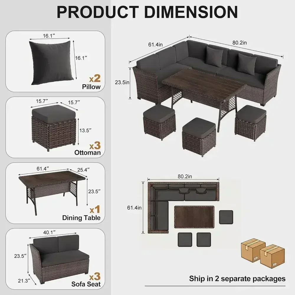 Conjunto de muebles de jardín  - Outdoor Furniture Metal Chairs reseña y precio