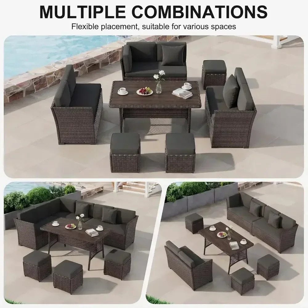 Conjunto de muebles de jardín  - Outdoor Furniture Metal Chairs reseña y precio